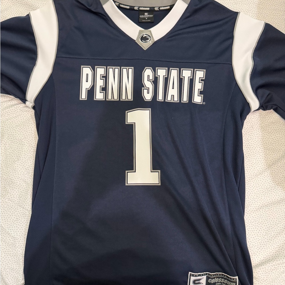 Colosseum Navy and White Penn State Jersey